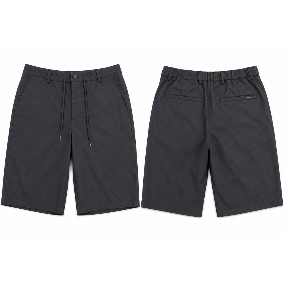 Scotch &‎ Soda Shorts Mens 34 Black Chino Flat Front Stretch Inseam-7.5"